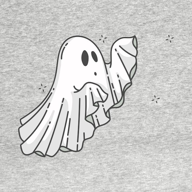 Scary Halloween Ghost by TEEVEETEES